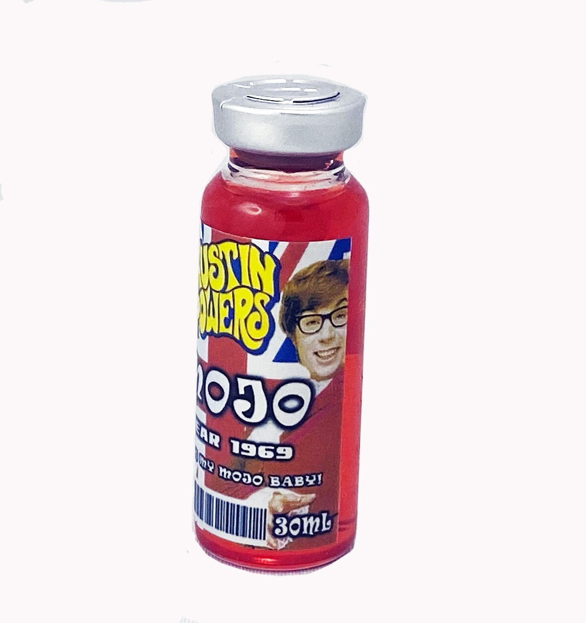Austin Powers MOJO Sample Vial 30ml & ID Badge Halloween Costume Prop