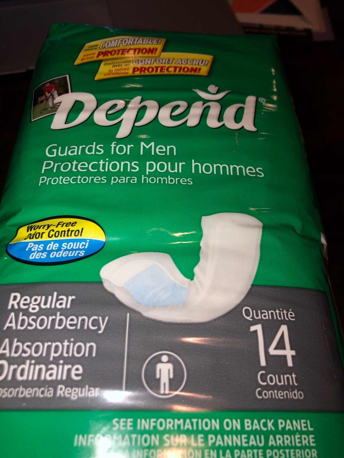 DEPENDS GUARDS FOR MEN 14 PAC