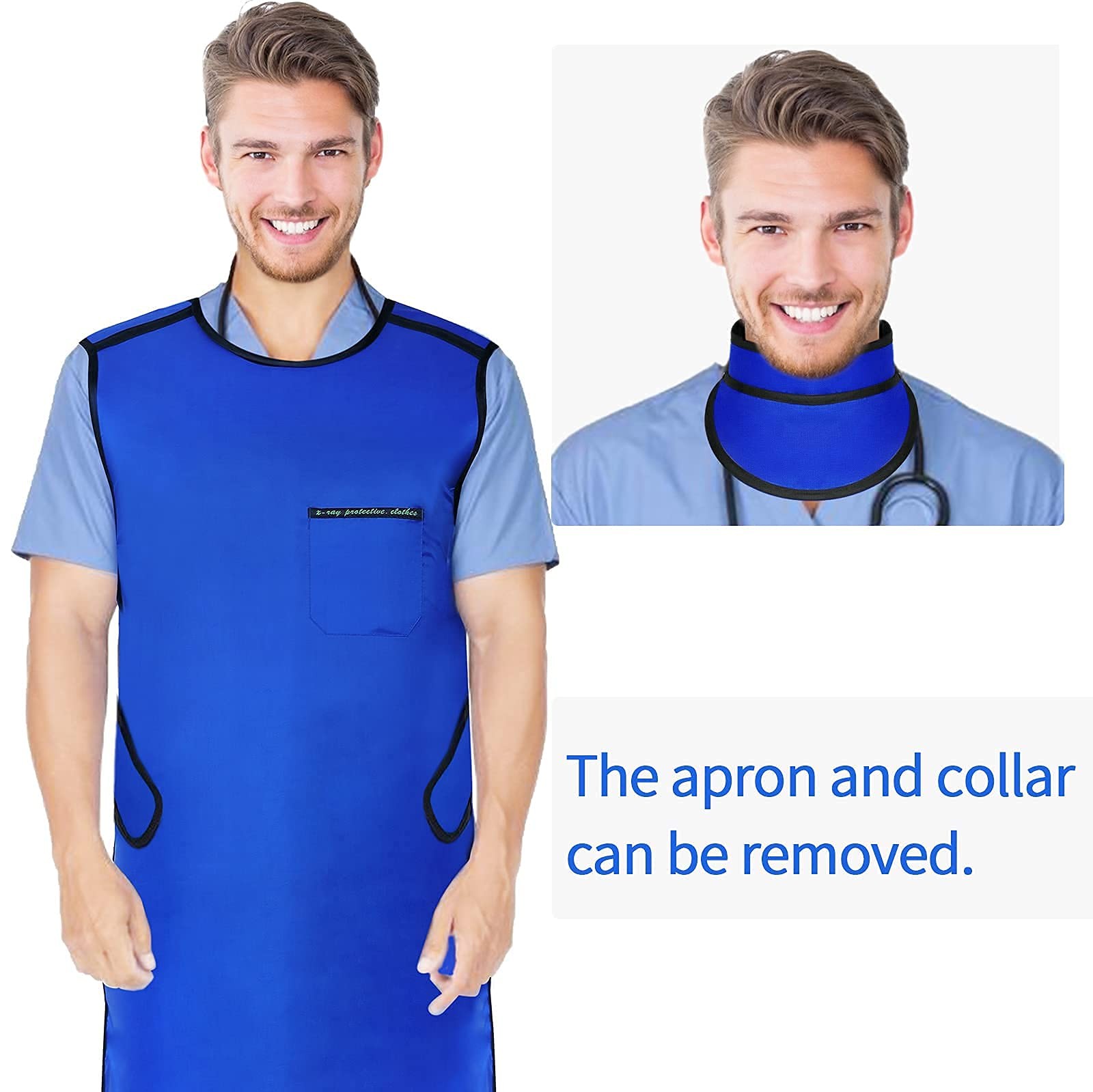 Lead Apron 0.5mmpb Xray with Thyroid Shield Collar Dental Lab Apron Lead Protect