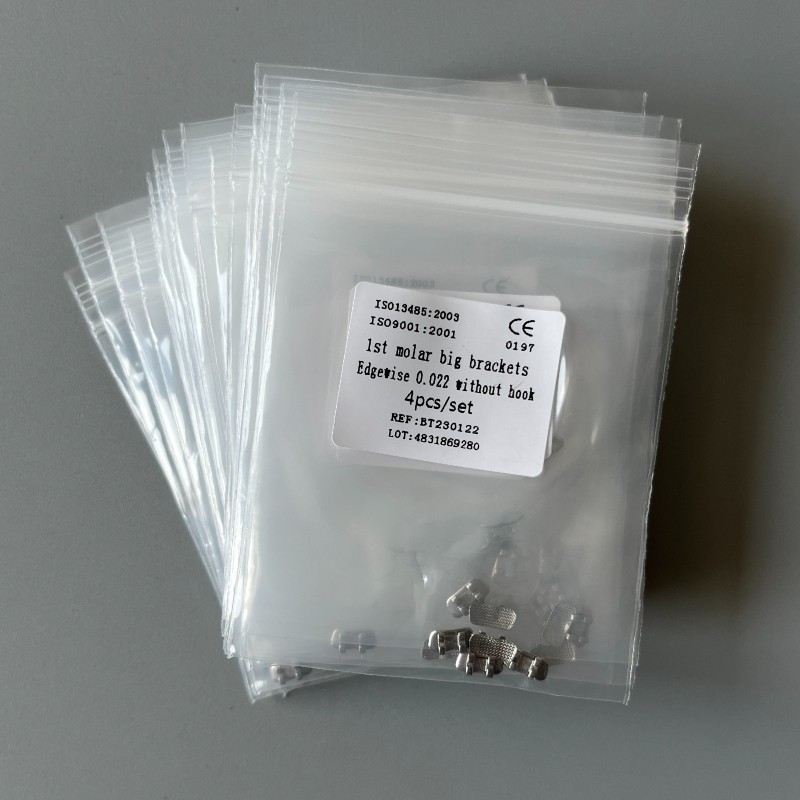 10Sets Dental Orthodontic 1st Molar Wide Big Brackets Edgewise 022 Without hooks