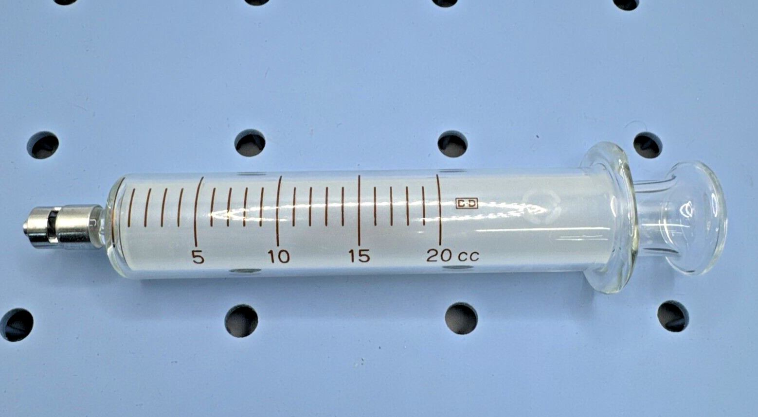 BD Multifit 20cc Reusable Glass Syringe w/ Metal Luer-Lock Tip