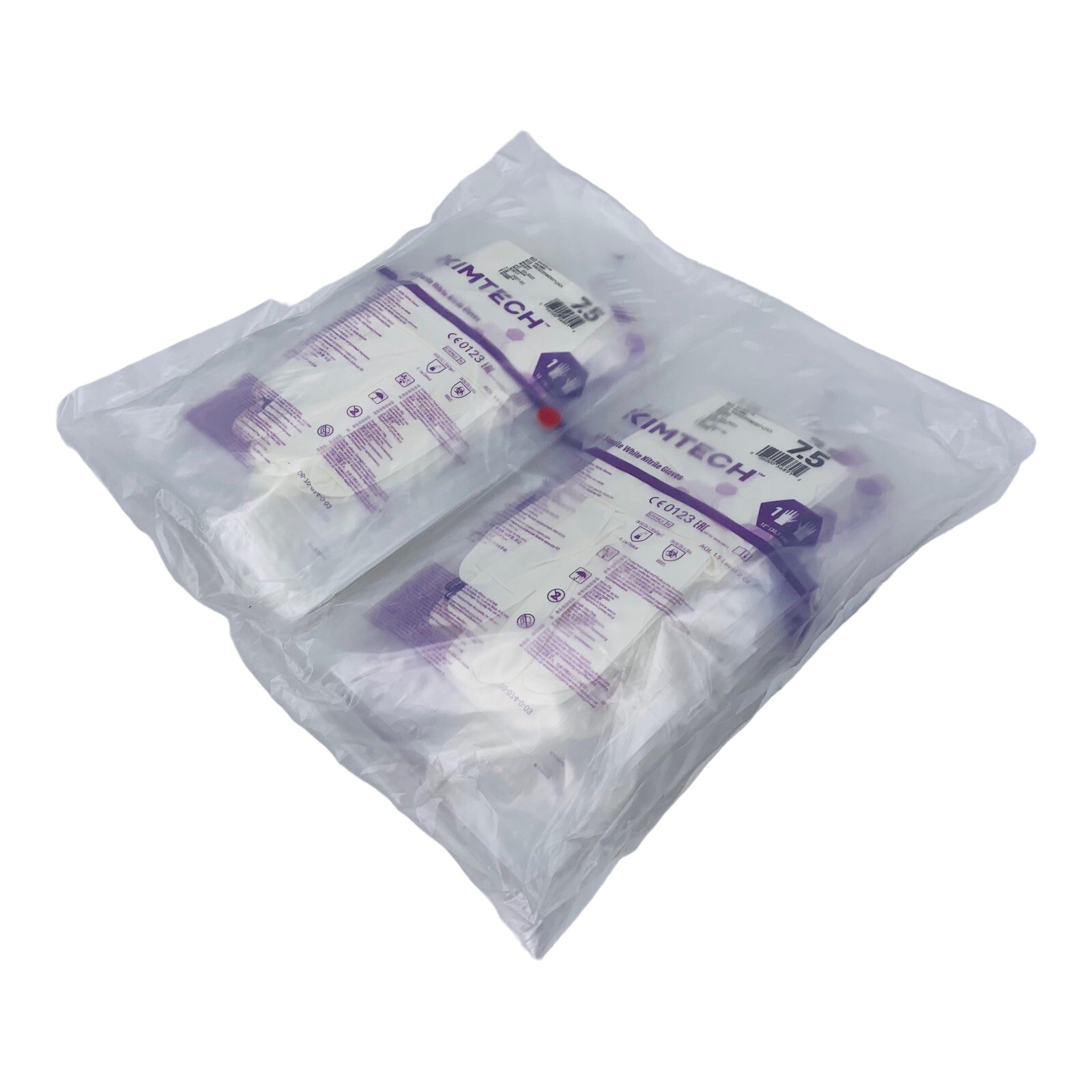 20 Pairs Sterile White Nitrile Gloves Kimtech G3 12”, 6 Mil, Size 7.5 EXP: 2027