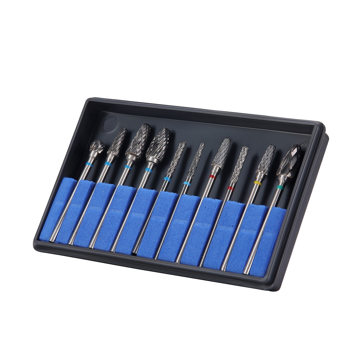 10 Pcs Dental Lab Polishing Bur Drills Tungsten Steel Carbide Burs 2.35MM