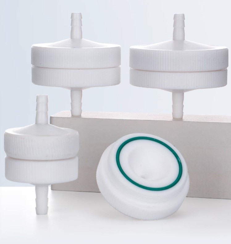 Lab Filter Membrane Holder PTFE 13-90mm Acid Alkali Gas Sampling Adapter