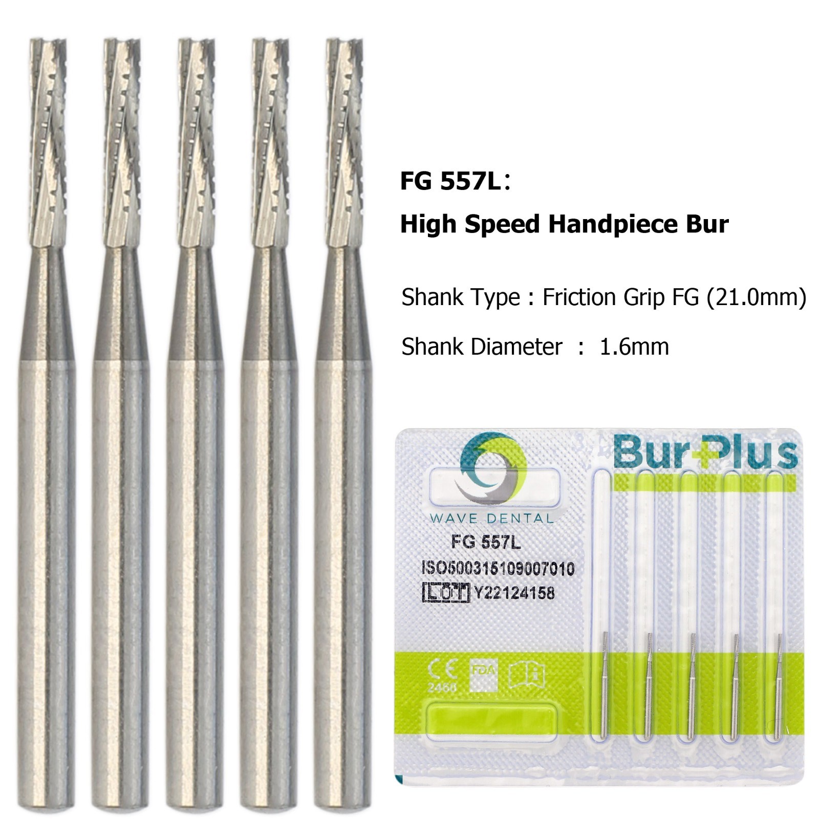 Wave Dental Carbide Bur FG 330 245 557 Pear Diamond Bur 830/008 010 High Speed