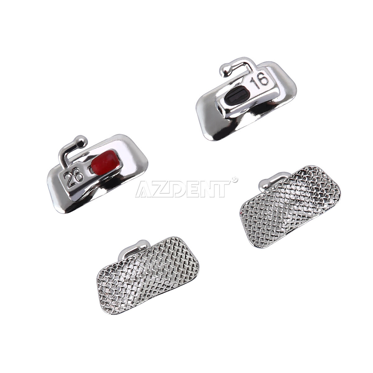 AZDENT Dental Ortho Buccal Tubes 1st Molar MBT 0.022 Bondable Non-Convertible
