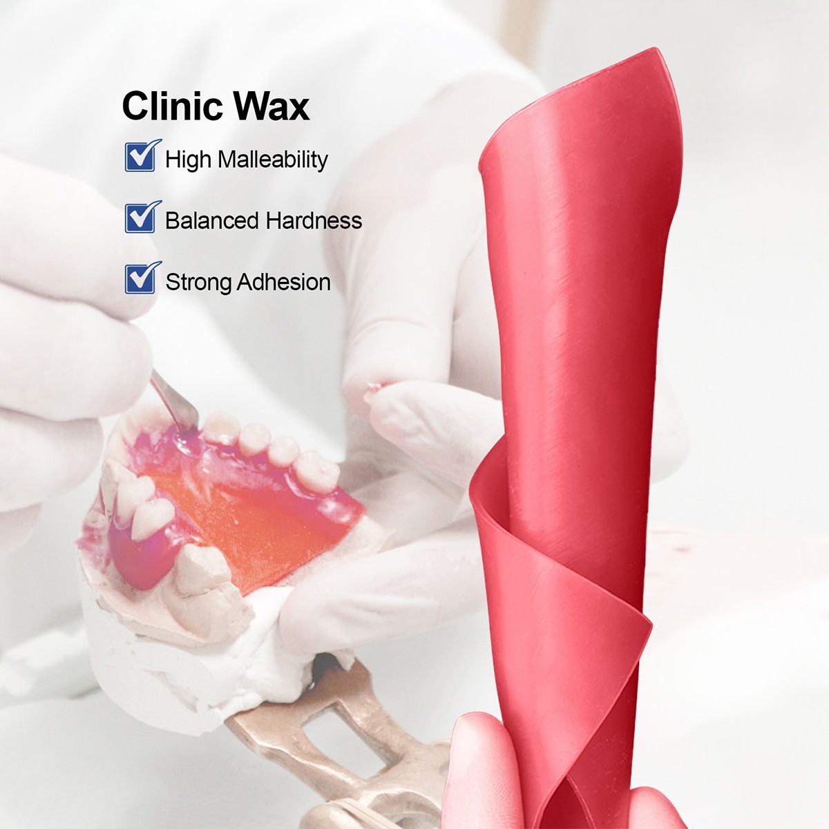 Dental Base Plate Wax Molding Casting Red Wax Sheet Denture Utility Bite Casting