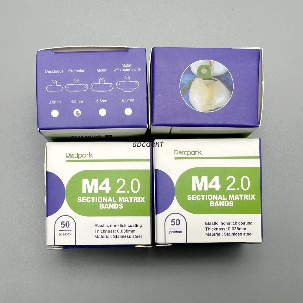 Dental Matrix Bands M4 2.0 With PTFE Coat Non-Stick Elastic Sectional Contoured