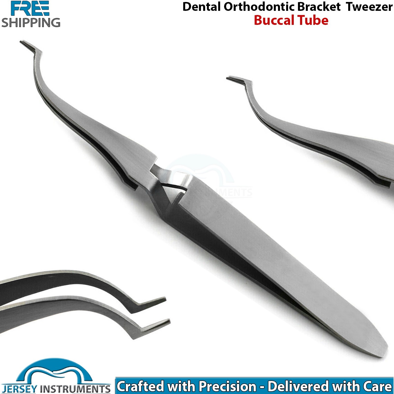 Orthodontic Buccal Tube Tweezer Dental Bracket Holding Placement Instrument New