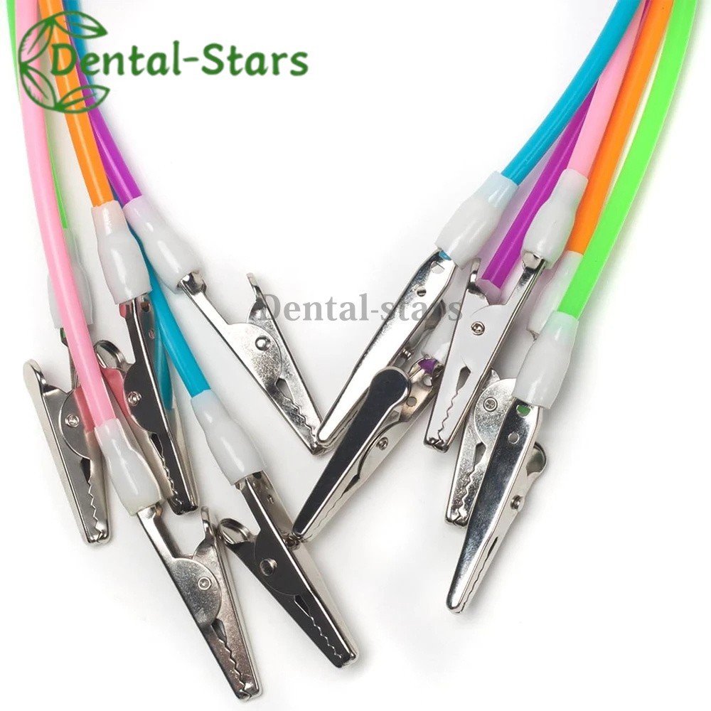5/100Pcs Dental Silicone Bibs Clip Flexible Patient Napkin Holders Scarf Clip