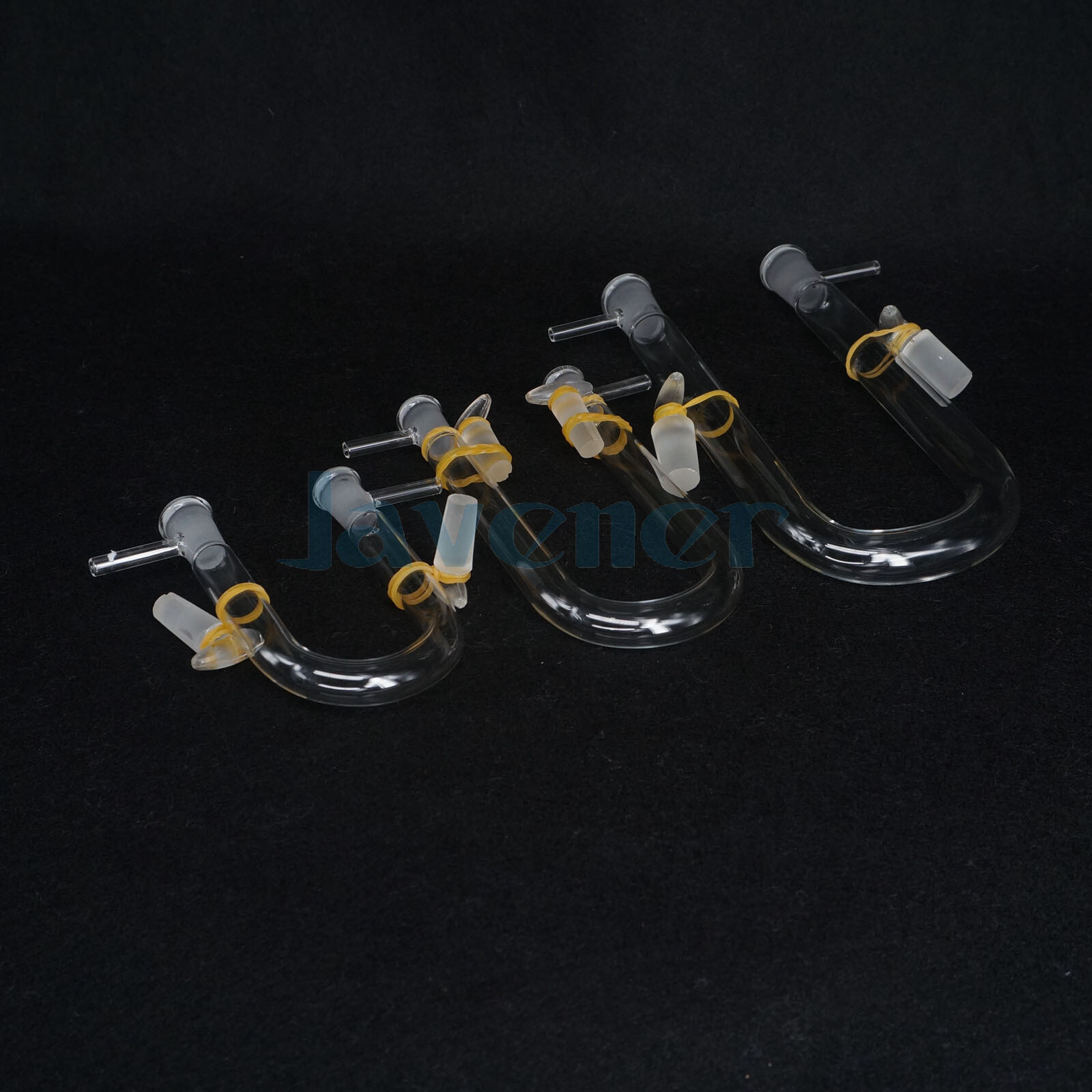 13×100 15×150 18×180 20x200mm Drying Glass Tube Adapter U With Stopper Side Arm