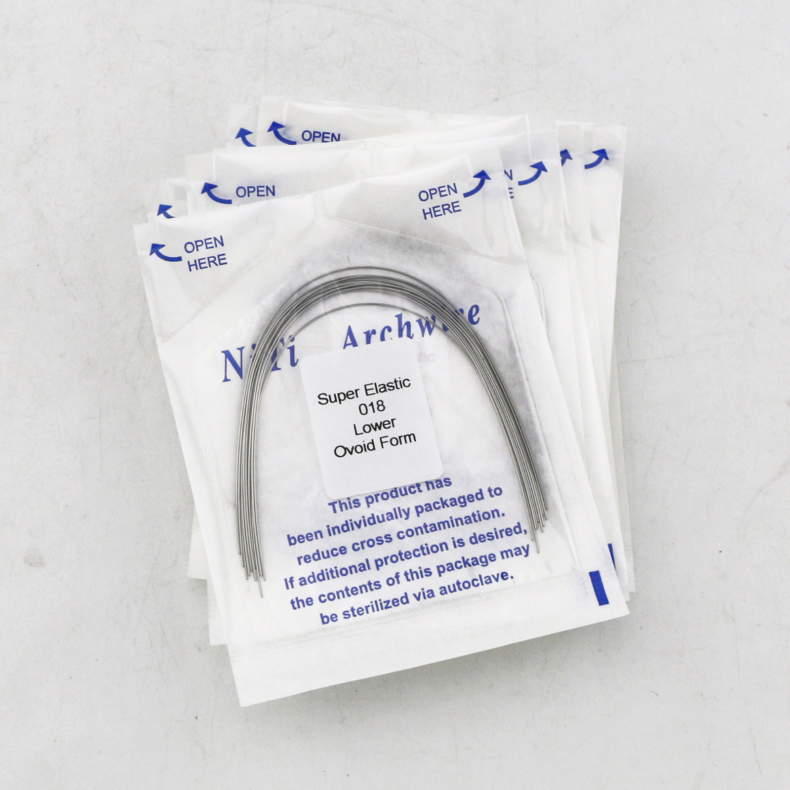 5 Pack Dental Orthodontic Niti Arch Wire Round Super Elastic Upper Lower 012-020
