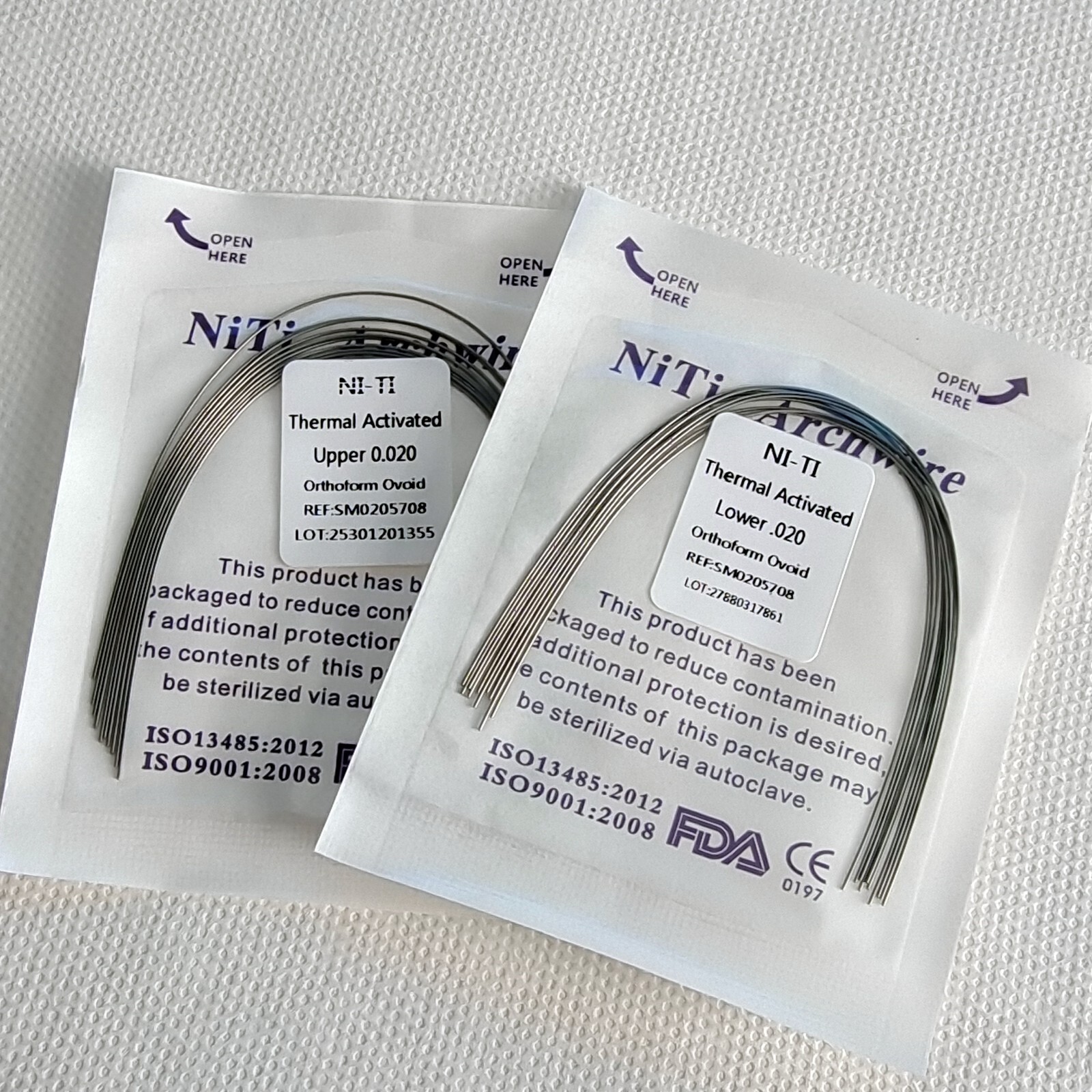 10 Packs Dental Orthodontic Heat Thermal Activated Niti Arch Wires Round Ovoid