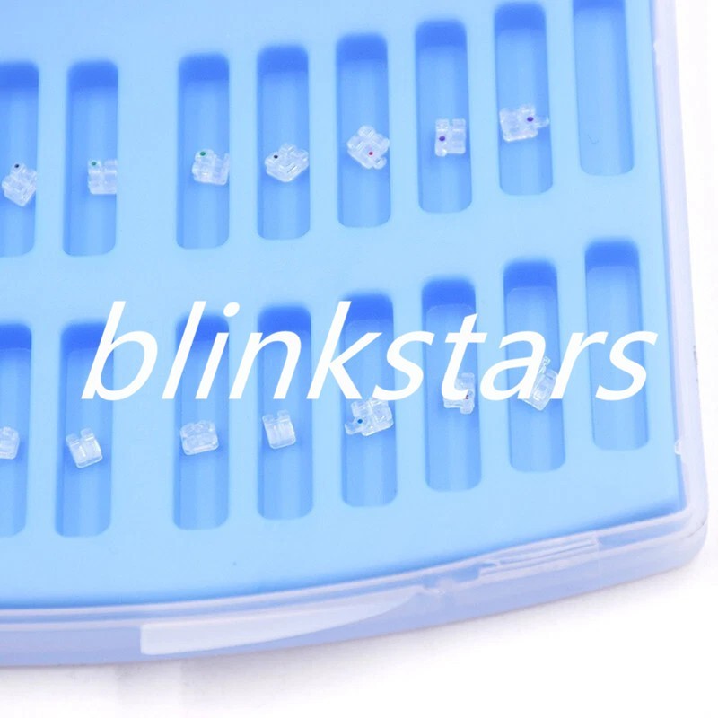 20 Pcs/Pack Orthodontic Dental Ceramic Monocrystalline Sapphire Bracket 345 Hook