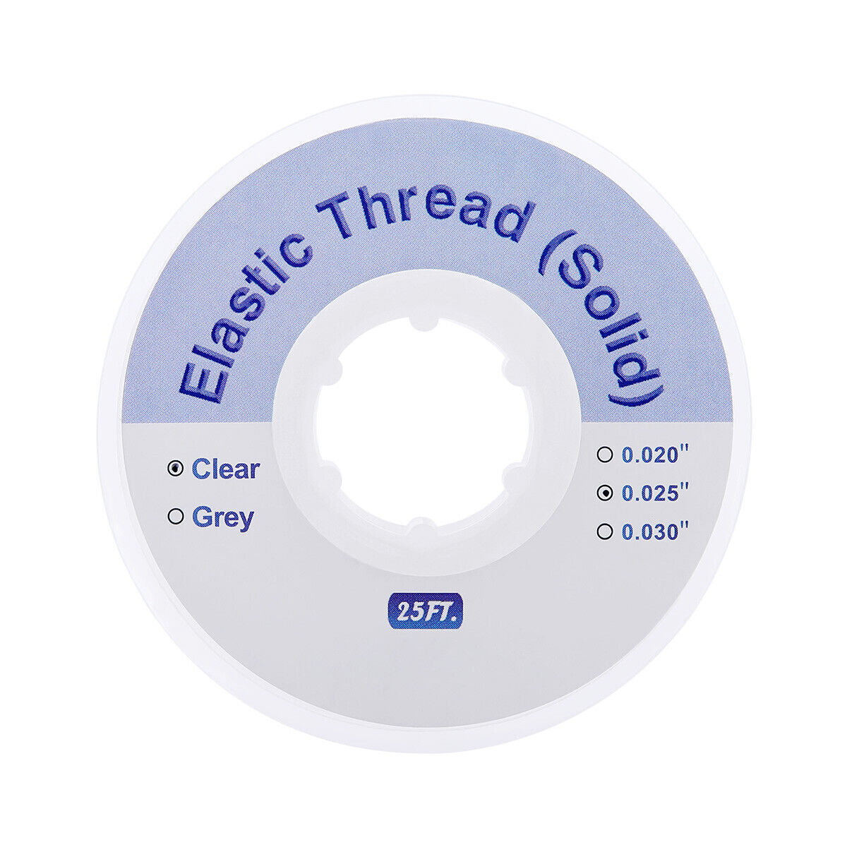 Dental Orthodontic Solid Elastic Thread Traction Pulling 020 025 030 Transparent
