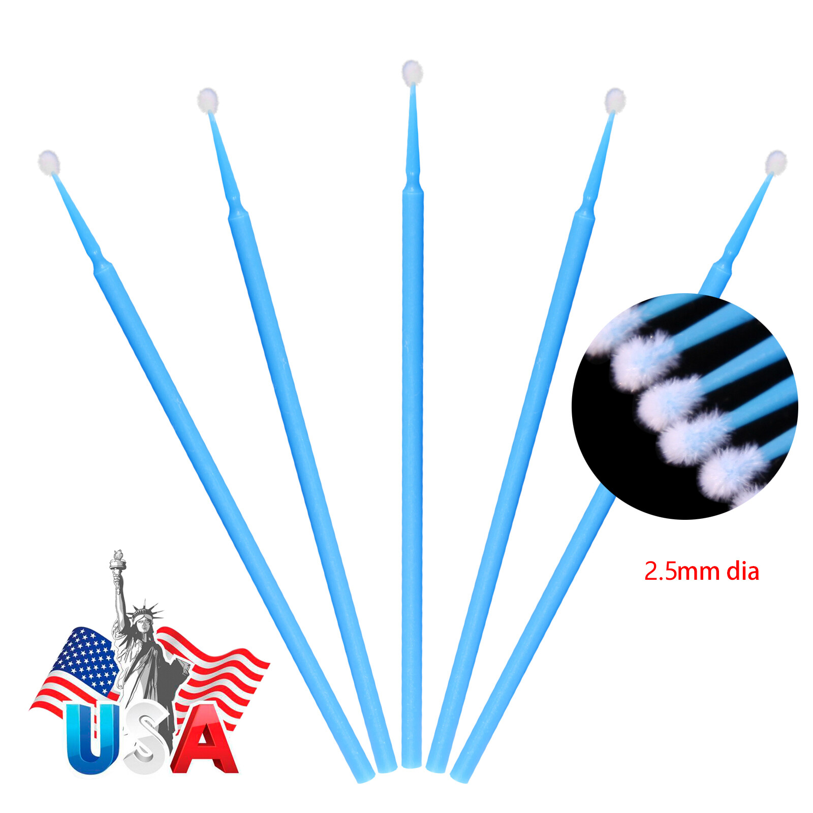 100-400pcs micro applicator micro brush Regular fine ultrafine dental beauty