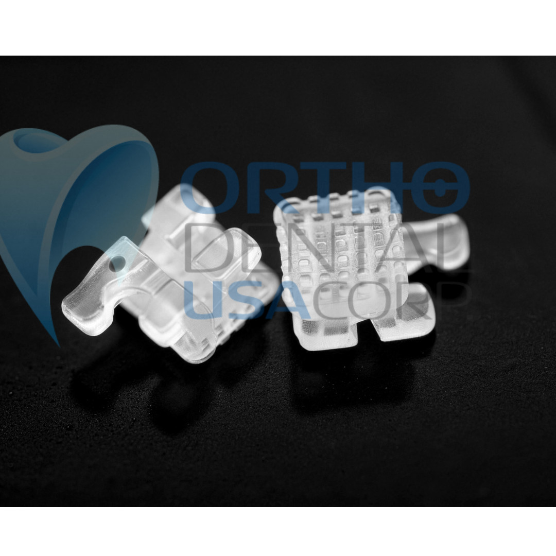 Ceramic Bracket Monoblock 3G 3, 4, 5 with hooks USA Seller Orthodontics