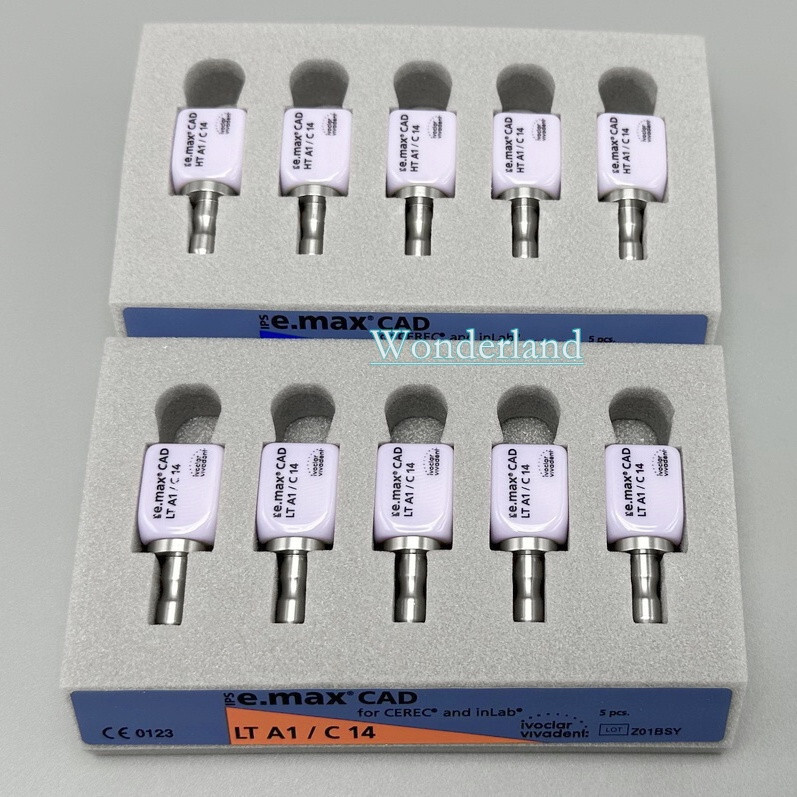 1/5Pcs IPS C14 Emax CAD CEREC Dental Lab Ceramic Blocks Cube Veneer LT HT A1/2/3
