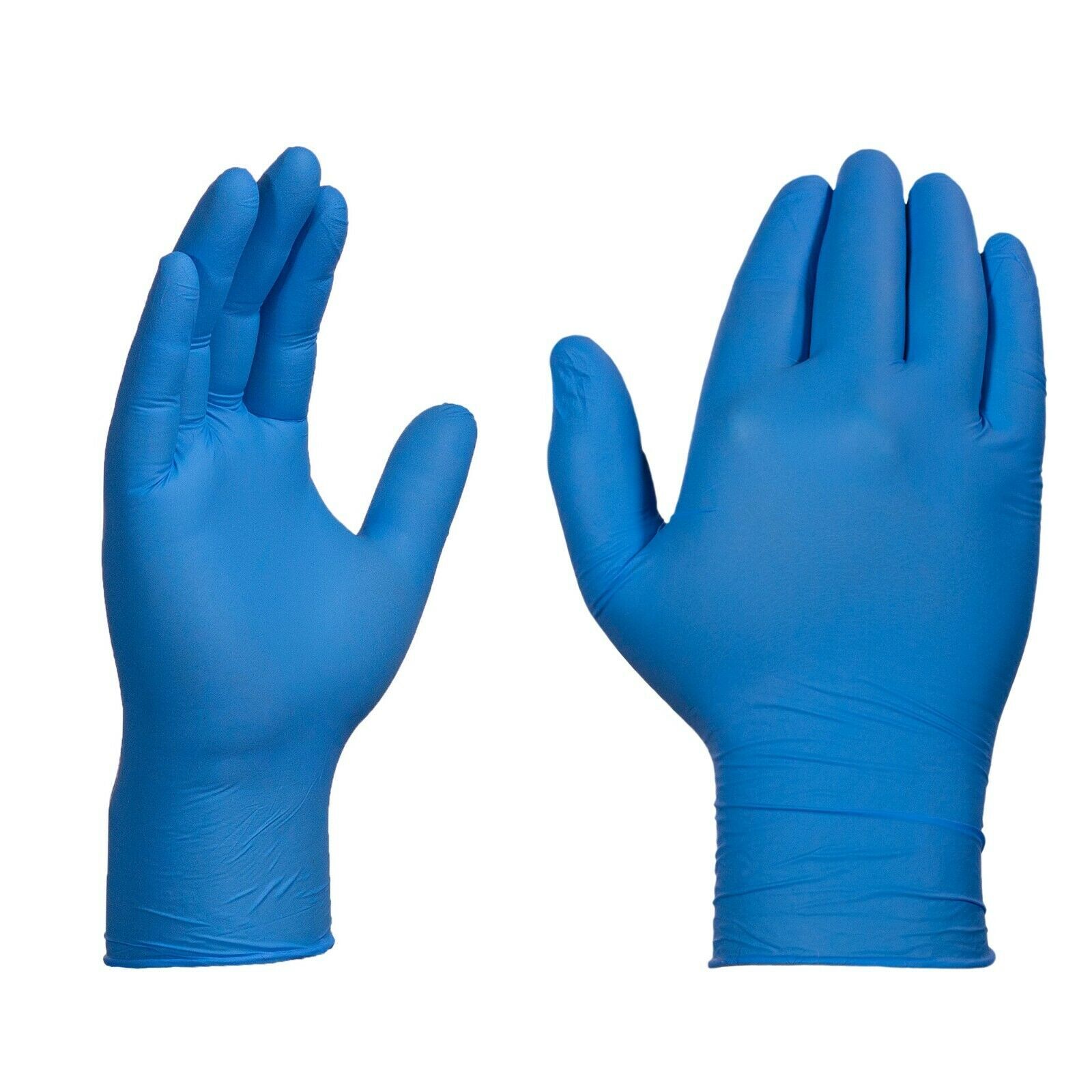 X3 Blue Nitrile Disposable Industrial Gloves 3 Mil Latex-Free/Food-Safe, 100/Box
