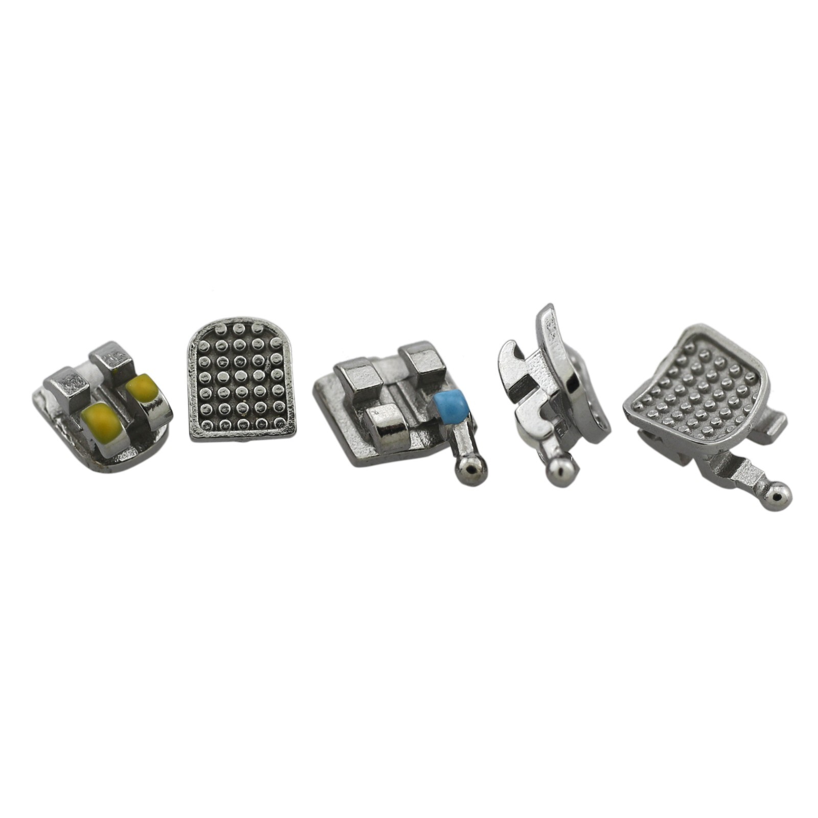 Dental Orthodontic Mini Twin MIM Metal Brackets Braces Roth MBT 022345 Hooks 5-5