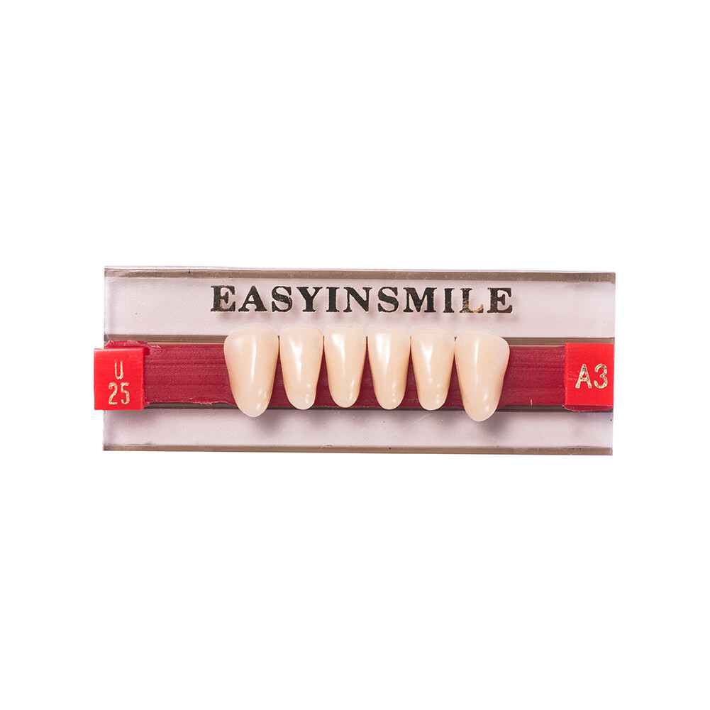 Dental Acrylic Resin Denture False Teeth Upper Lower Full Set A1/A2/A3 Shade USA