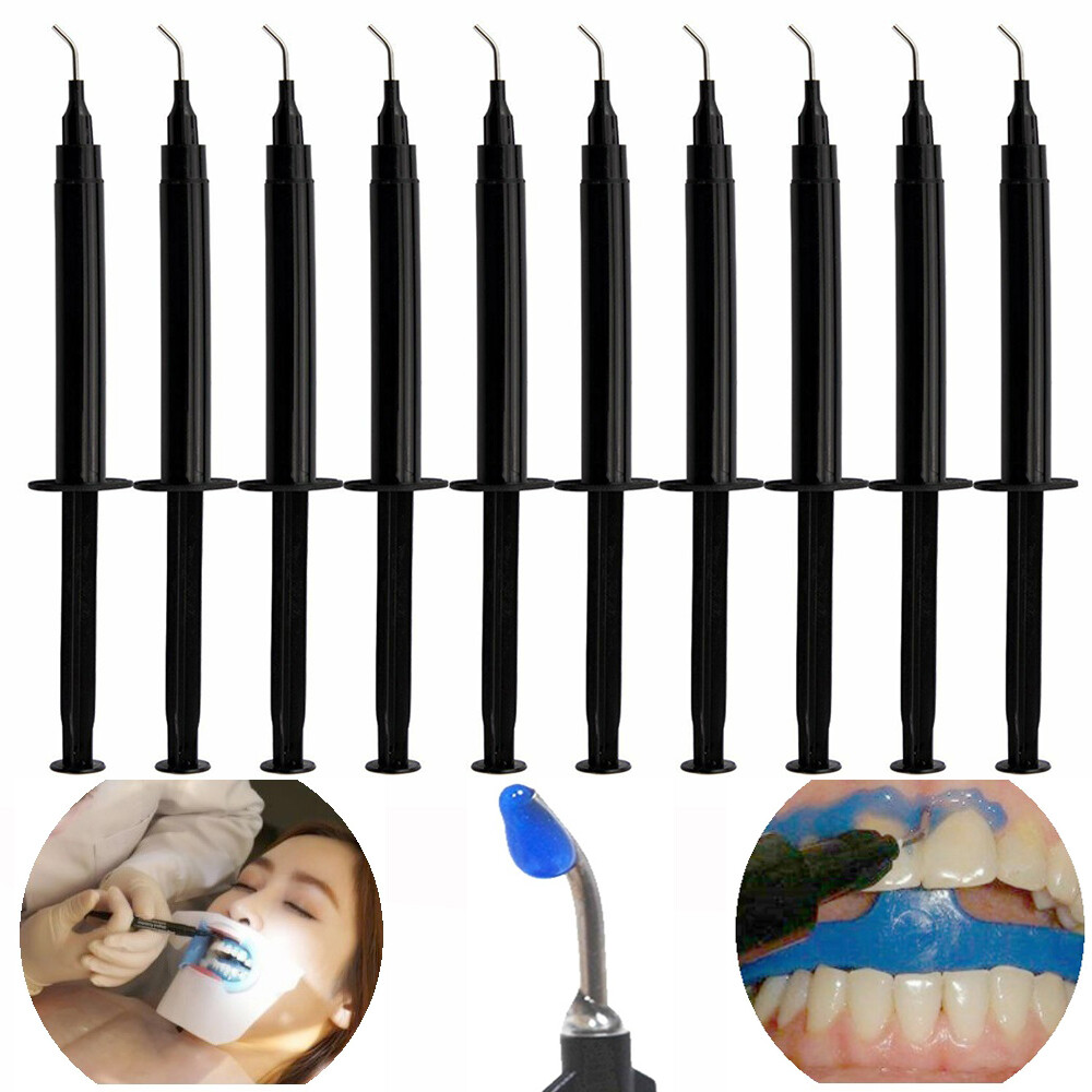 10pcs 3ml Dental Gum Dam Gingival Barrier Protection Gel Syringe Teeth Whitening