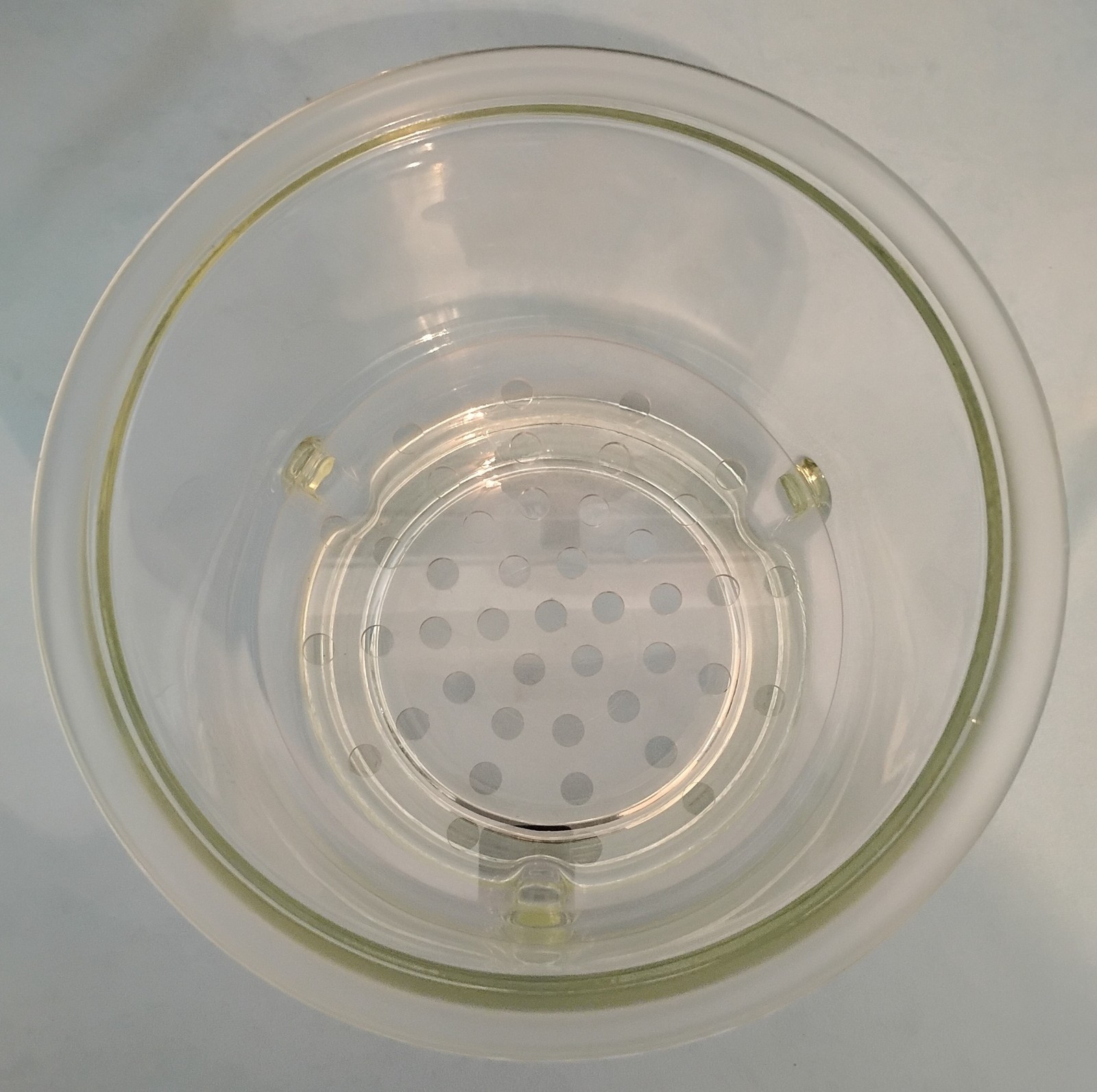 Corning PYREX Glass 10.5 L Large Vacuum Desiccator 11.5” Outside Diameter