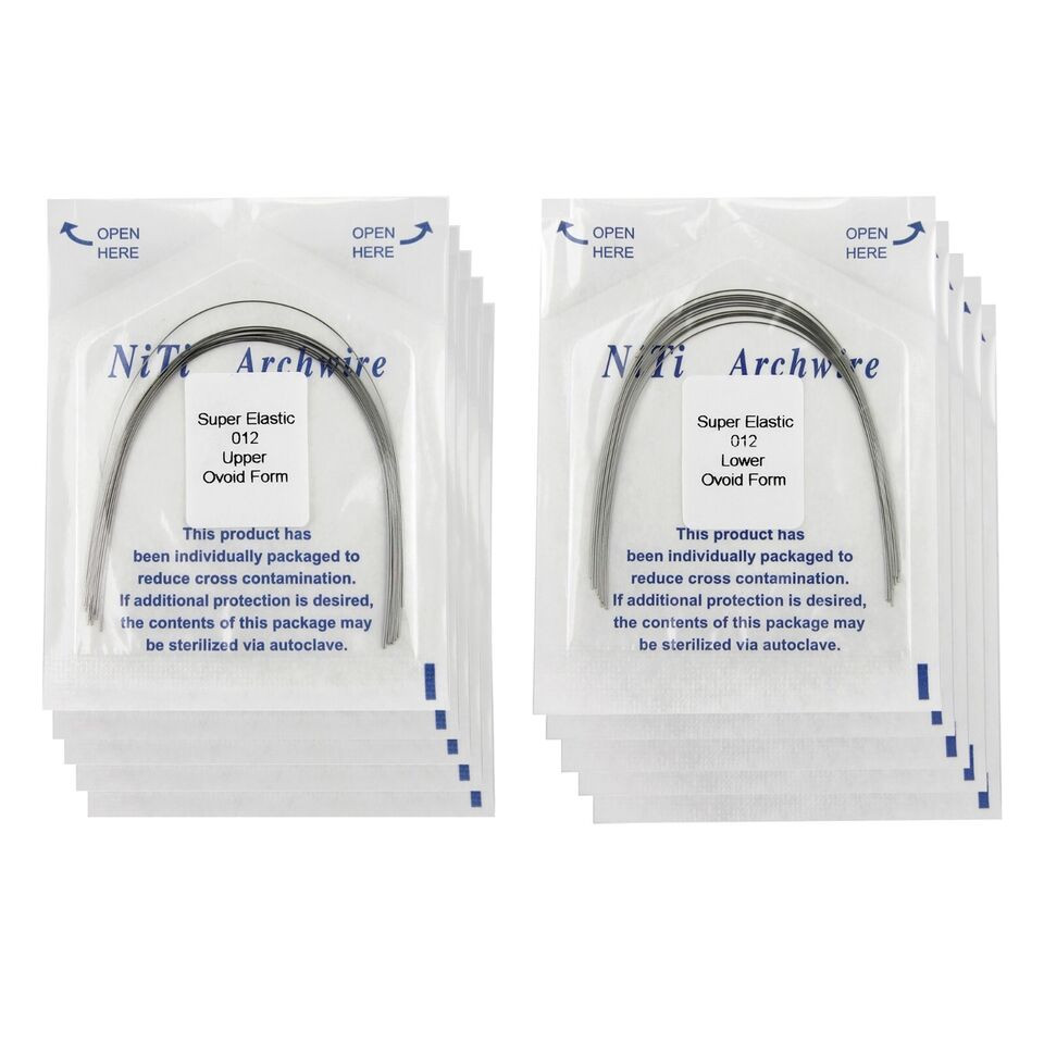 Dental Orthodontic Arch wire Ligature Ties Niti Elastic Ovoid Form Rubber Bands