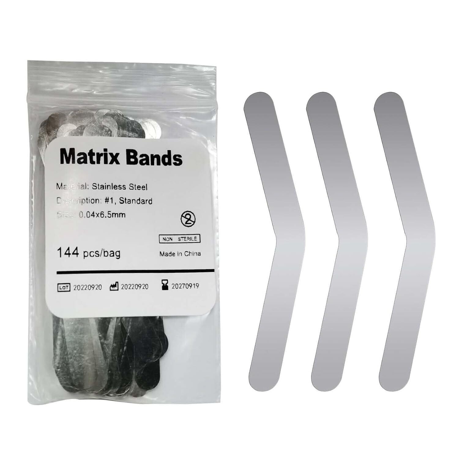 Dental Universal Matrix Band Tofflemire Stainless Steel Matrice 0.04mm Thickness