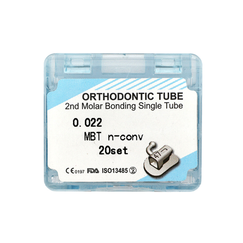 Dental Orthodontic Buccal Tubes MBT 0.022 1st 2nd Molar Bondable Mesh Base MIM