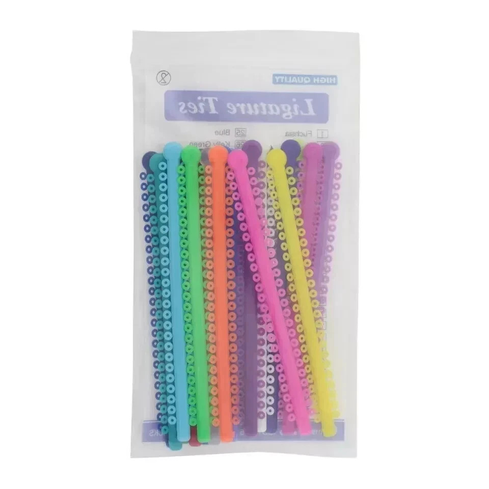 1000pcs Dental Orthodontic Elastic Ligature Tie Ligadura Ortodoncia Rubber Brace