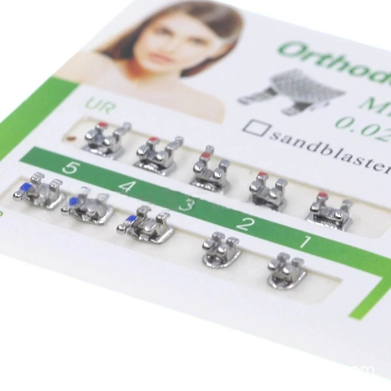 10 Sets Dental Orthodontic Bracket MIM Monoblock Mini Roth/MBT 022/018 345 Hooks