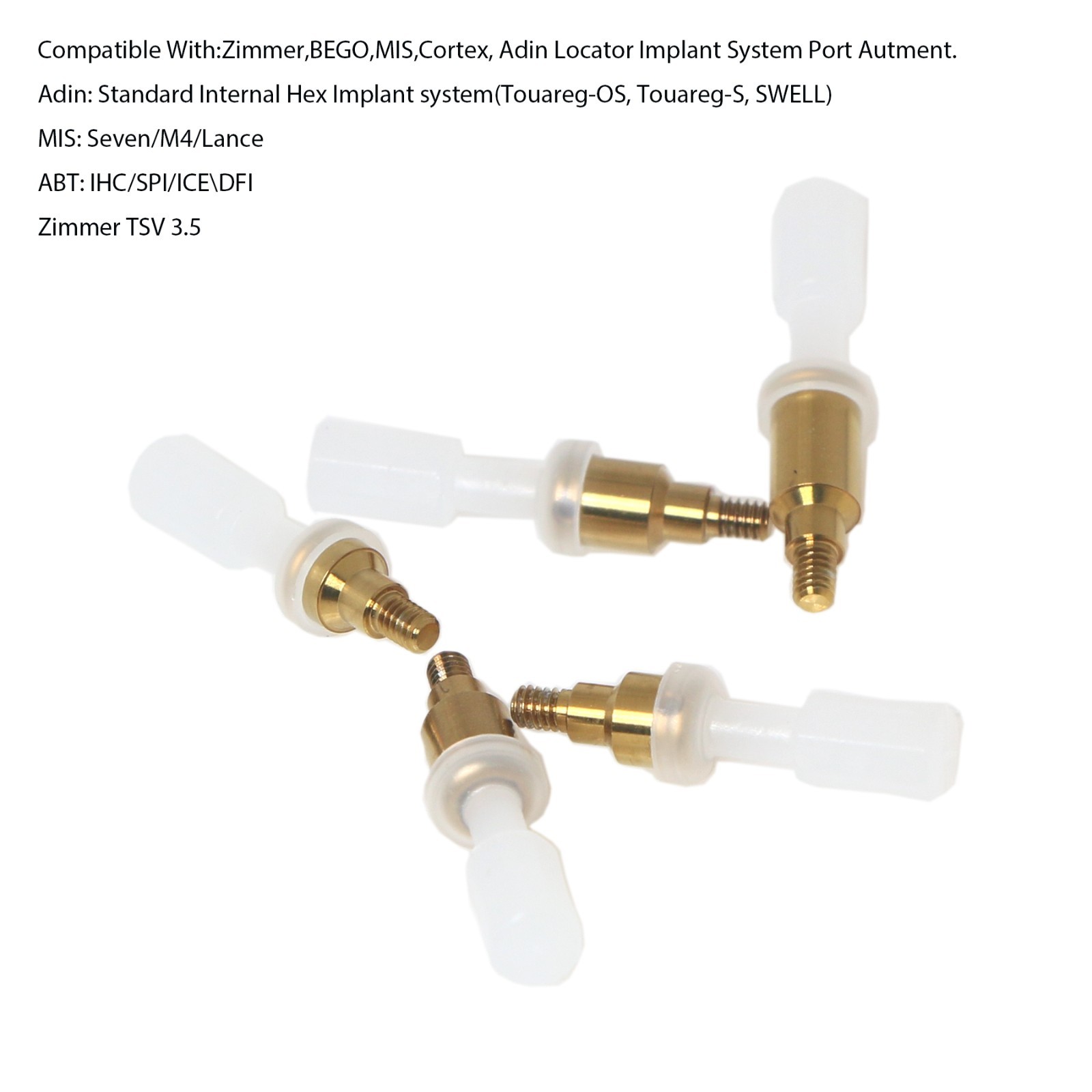 US Dental Attachment Locator Abutment for Hiossen/Zimmer/Nobel Biocare/Bego/Mis