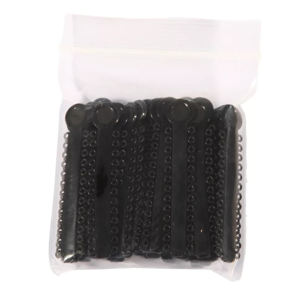1040Pcs Dental Elastic Ligature Ties Rubber Bands Loops for Orthodontic Braces