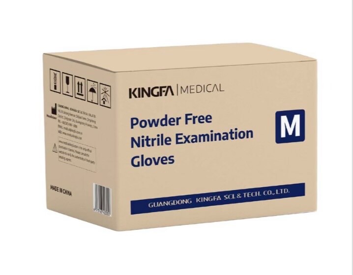 KINGFA Disposable non powder nitrile medical gloves
