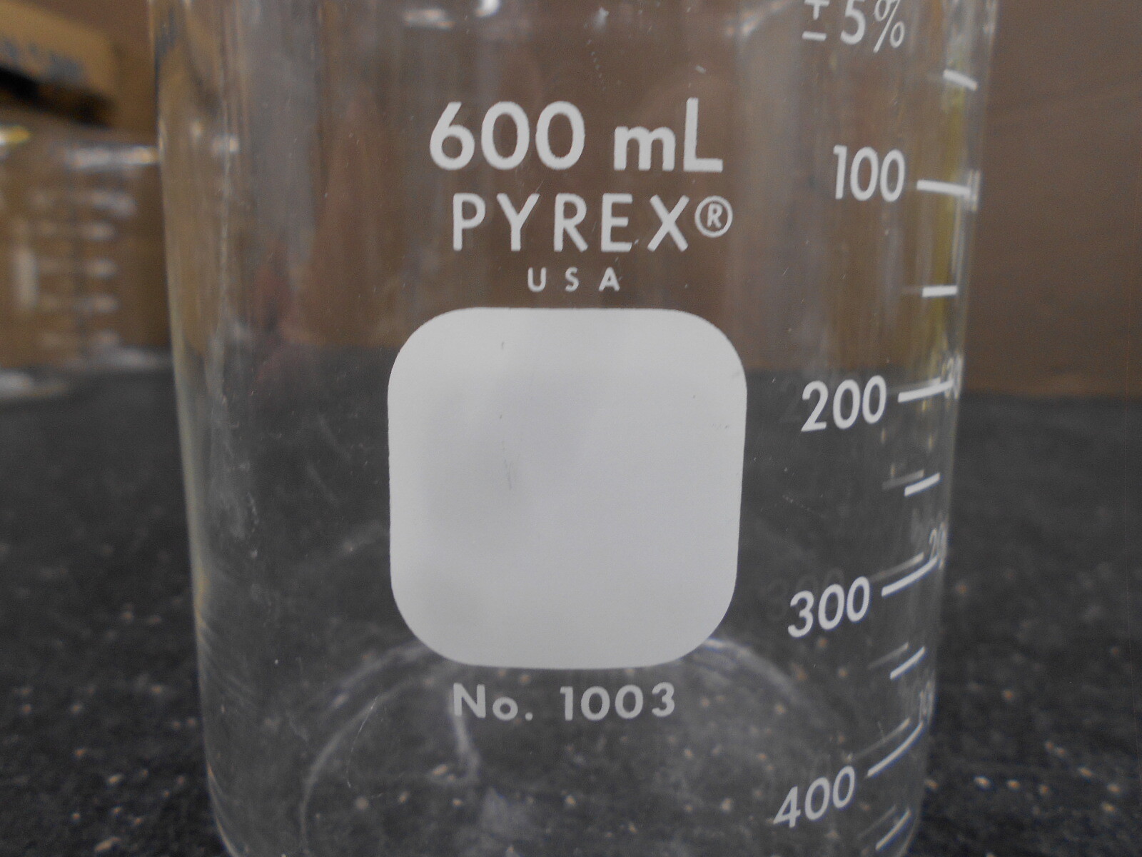 PYREX 1003 600mL ±5% GLASS BEAKER