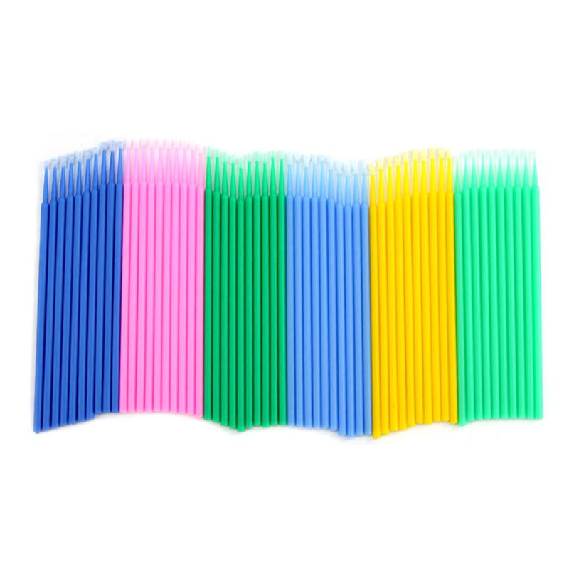 Dental Micro Applicators Disposable Makeup Eyelash Brush Swab Mascara Wand