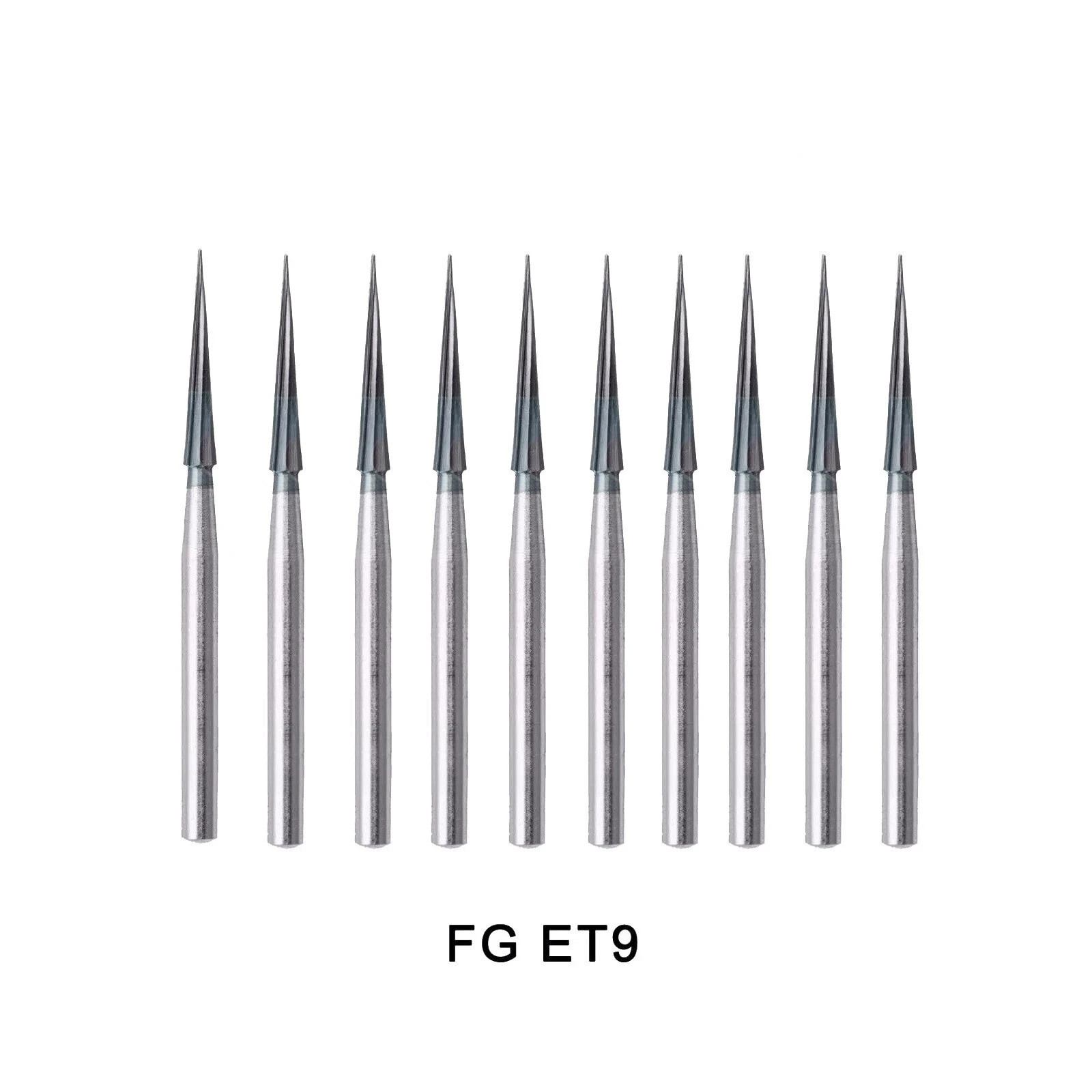 5 Pcs/Pack Dental Finishing Polishing Safe End Taper FG Carbide Burs ET6/ET9
