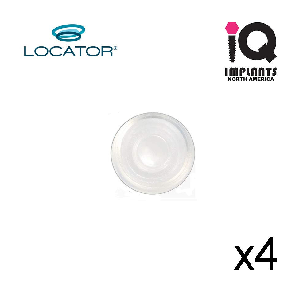 Locator Genuine Original Replacement Male Retention Inserts Caps, Standard, Clea