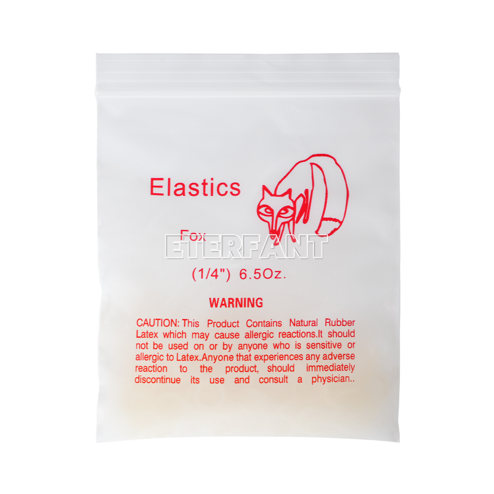 10XETERFANT Dental Ortho Rubber Bands Elastic Latex Braces 6.5oz 1/4 5000pcs/box
