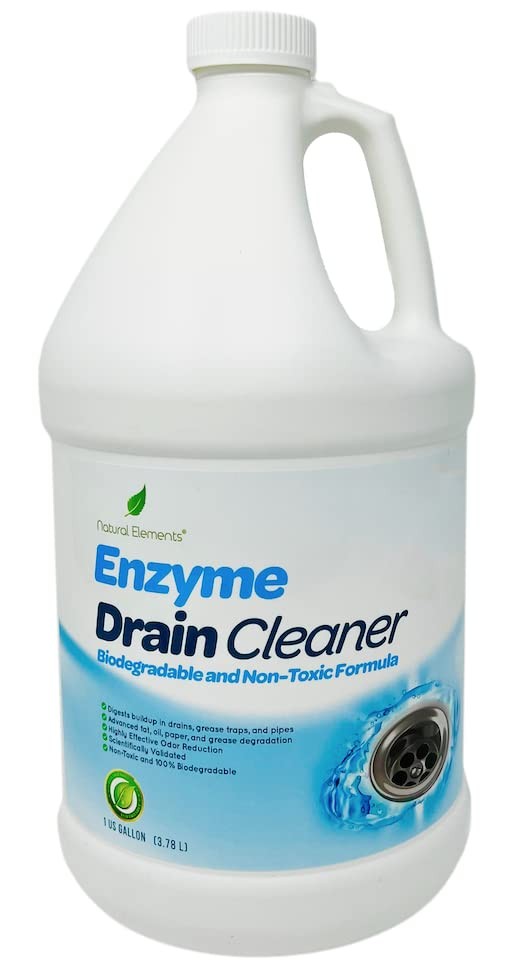 Natural Elements Enzyme Drain Cleaner | Digest Grease, Fats, and Paper…