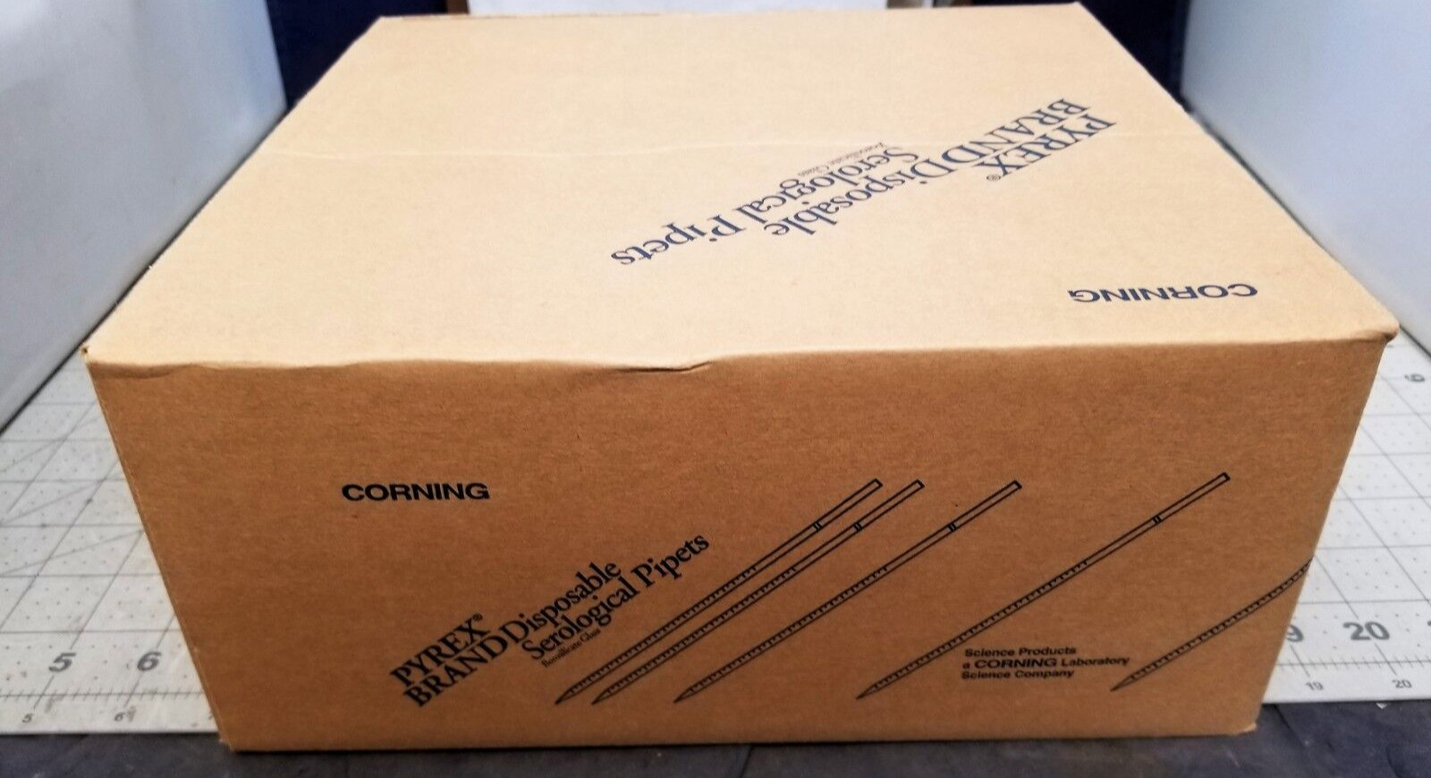 (250) 1mL Corning Pyrex Disposable Shorty Serological Pipet TD, [Z4S3]