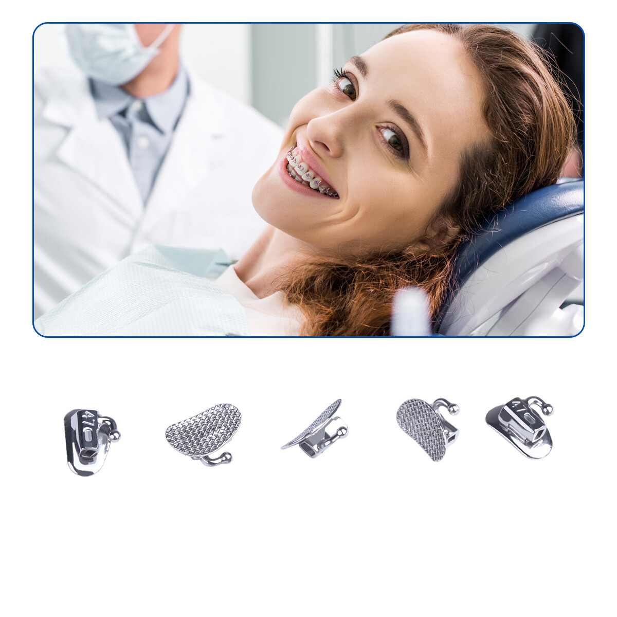 AZDENT Dental Orthodontic Buccal Tubes 1st 2nd Molar Tube Roth MBT 022 Bondable