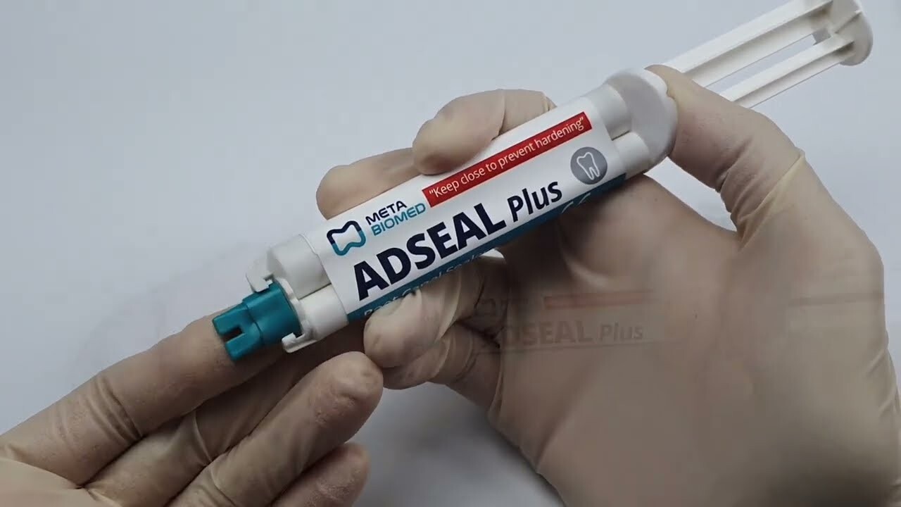 Meta Biomed Adseal Plus Resin Based Root Canal Sealer 13.5g Dual Syr (Free Ship)