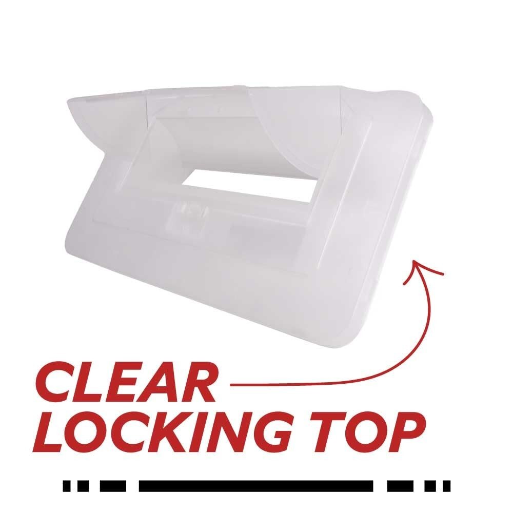 Medegen Sharps Container, 3 Gal, Large Tortuous Path Lid 12.5″x13.5″x6″, 3 Count