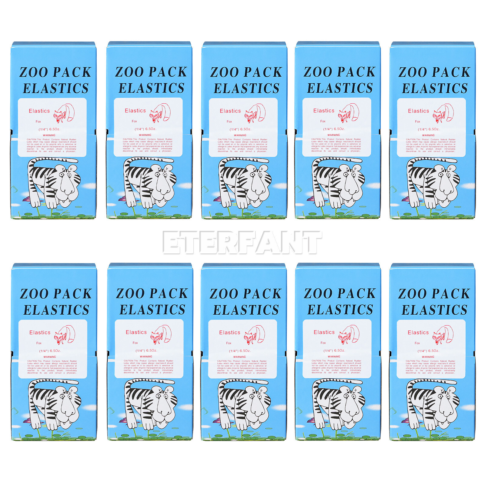 10XETERFANT Dental Ortho Rubber Bands Elastic Latex Braces 6.5oz 1/4 5000pcs/box