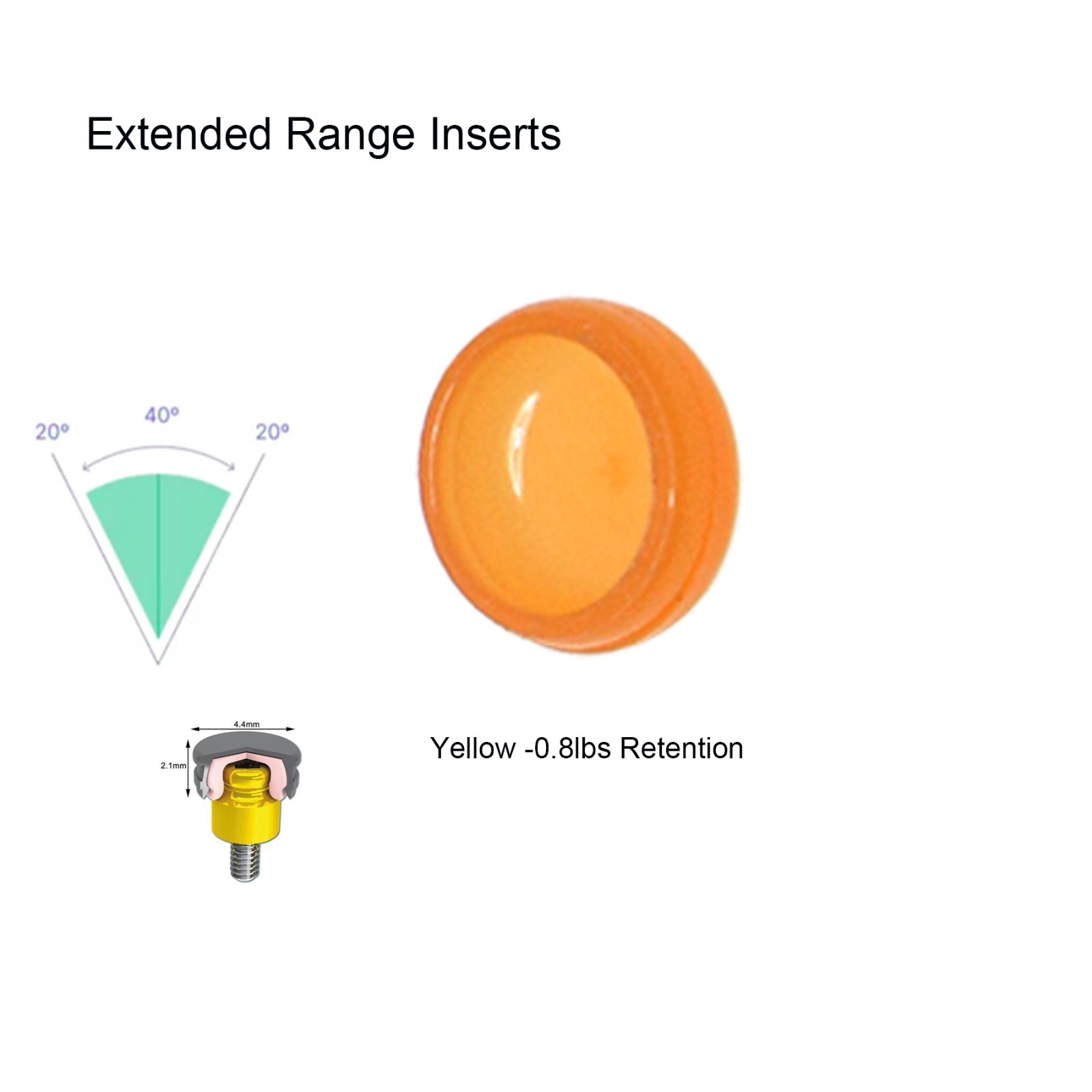 Dental Overdenture Locator Abutment Retention Cap Implant Inserts For Hiossen ET