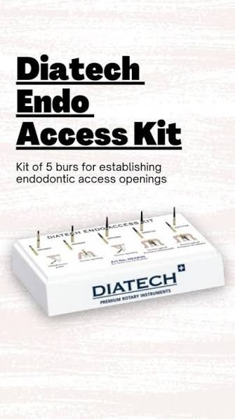 Coltene DIATECH ENDO ACCESS Pack of 5 Burs A Premium Rotary Instruments