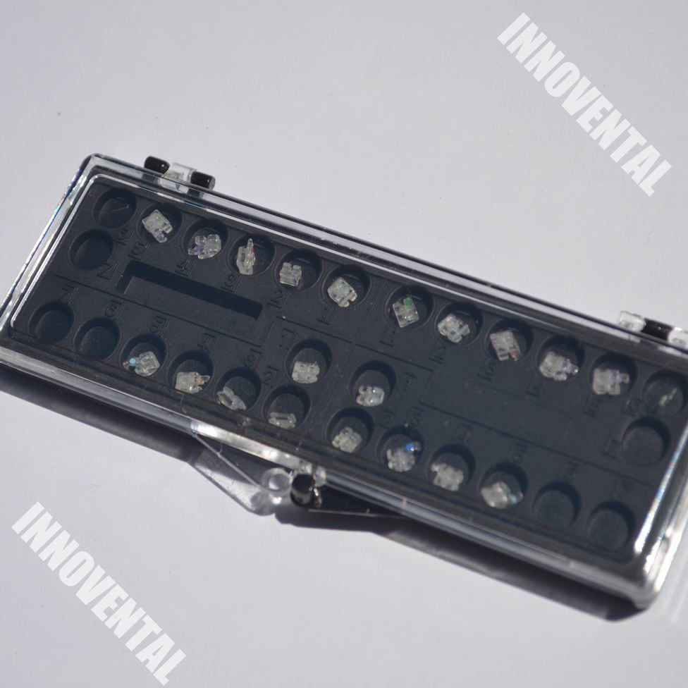 J&J Ortho™ CLARO™ Crystal Sapphire Orthodontic Bracket(20 Brackets) Hubit