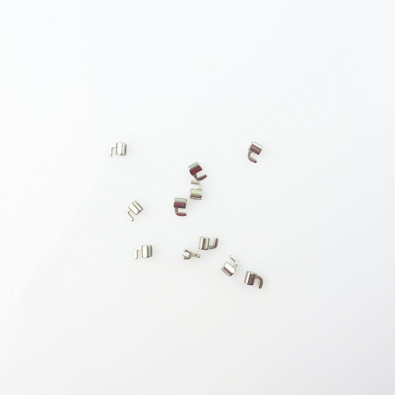 10pc Dental Stops Orthodontic Crimpable Hooks Short/Long/Left Cross tubes Braces